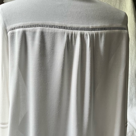 The Hanger White Boho Long Sleeve Tassel Tie Pullover Size M - Picture 5 of 8